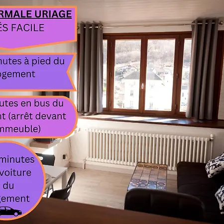 Le T2 Douillet D'uriage - Le Louvre - Cure Thermale Uriage- Proche Chamrousse - Jusqu'a 3 Personnes - Region Agreable En Toute Saison Apartment *